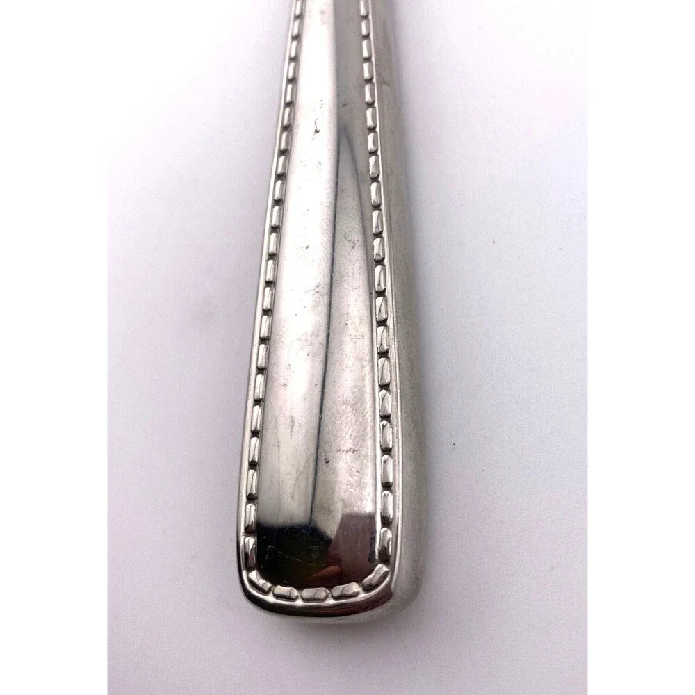 Vtg Ralph Lauren SINCLAIR 1999 Stitched Edge Silverware Flatware Butter Knife